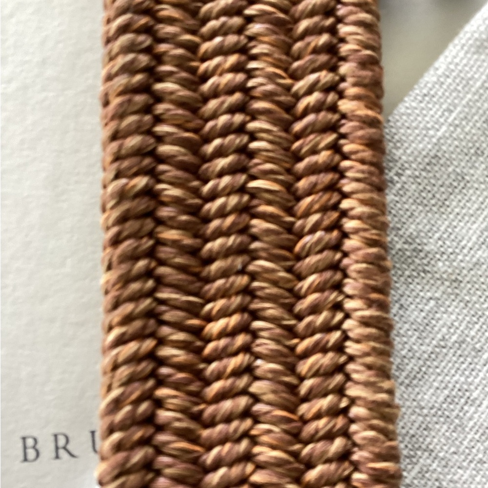 Brunello Cucinelli Techno raffia belt with Monilli loop  Sz L  NWT - Picture 5 of 5